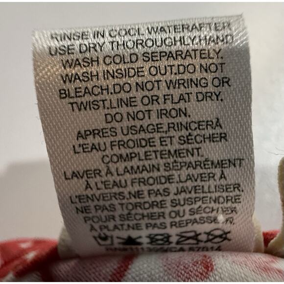 Tory Burch Rashguard Top Womens Sz XS Red Floral Ruffle 1/2 Zip Short Sleeve - Picture 7 of 11